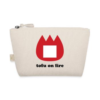 📛 tofu on fire - Organic Pouch - nature - Front