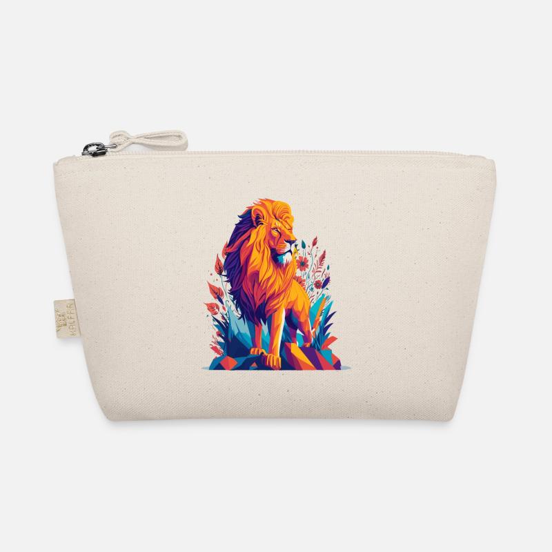 Polygone du Lion - Illustration animale colorée Trousse biologique