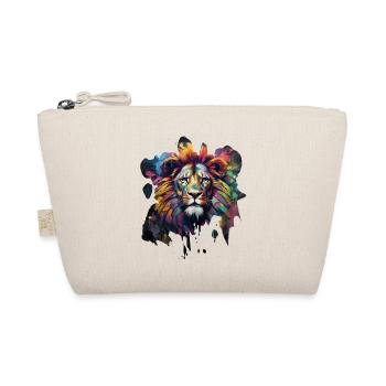 Lion de style graffiti - Trousse biologique - nature - Devant
