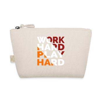 Work Hard Play Hard - Organic Pouch - nature - Front