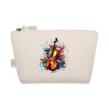 Violin Graffiti Style - Organic Pouch - nature - Front