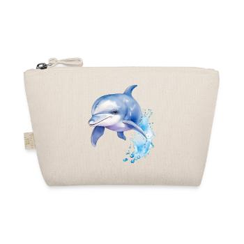 Blue Dolphin - Organic Pouch - nature - Front