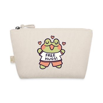 Free Hugs Frog - Organic Pouch - nature - Front