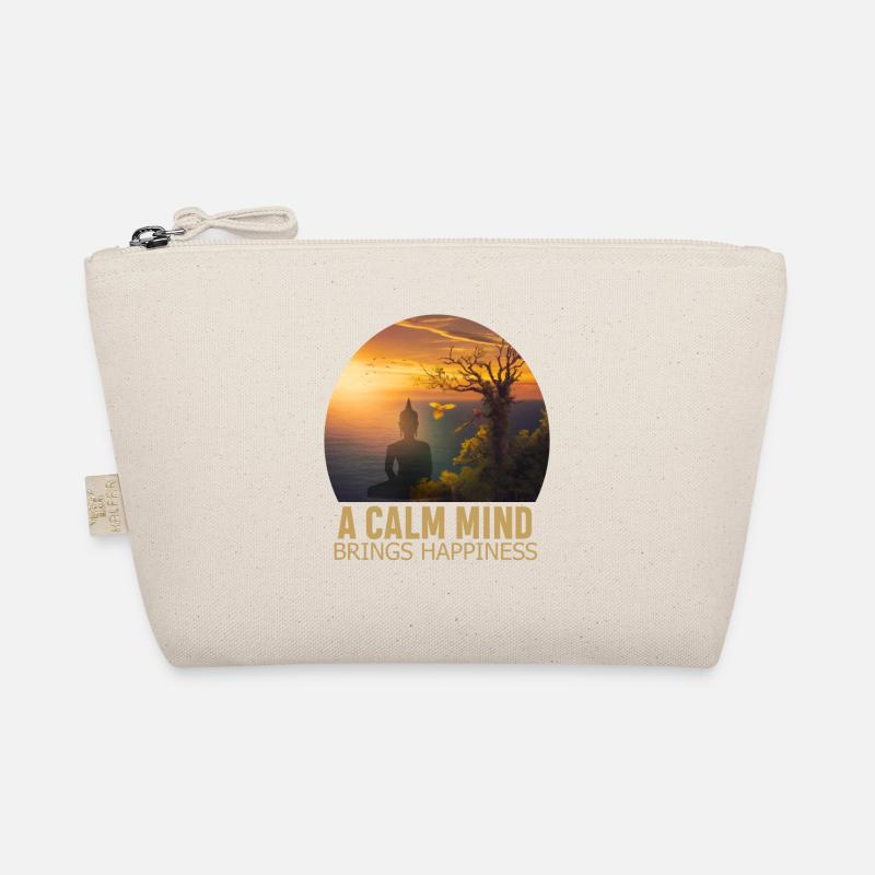 Ein ruhiger Geist bringt Glück Bio-Täschchen