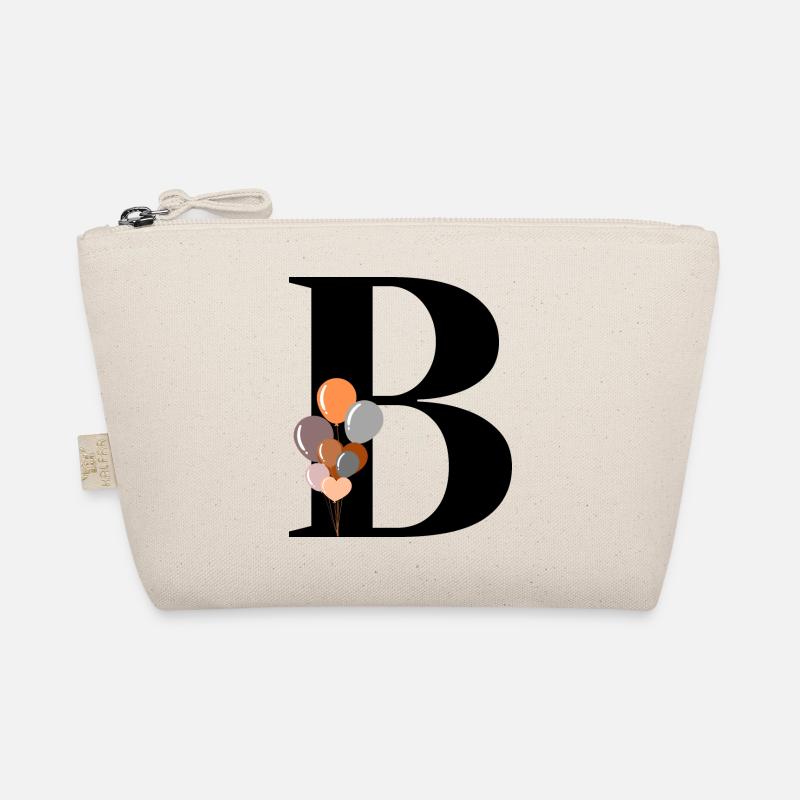 Letter b birthday balloon Organic Pouch