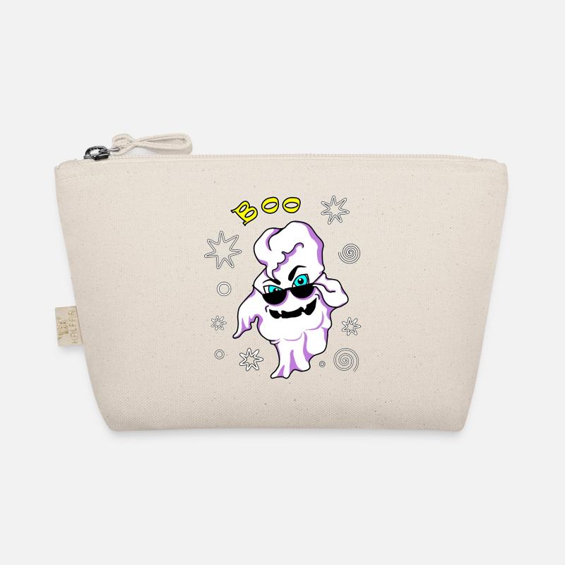 Cool ghost with sunglasses Halloween Organic Pouch