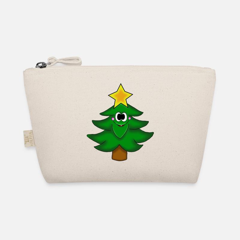 Happy Hank Weihnachten - Bio-Täschchen - Natur