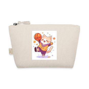 Chat avec basket-ball - Trousse biologique - nature - Devant