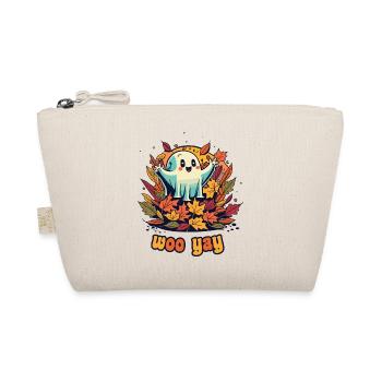 Halloween Ghost Woo Yay - Organic Pouch - nature - Front