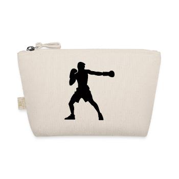 Boxer silhouette, vivid boxing design - Organic Pouch - nature - Front