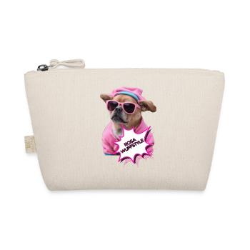 Rosa Wuffstyle - Bio-Täschchen - Natur - Vorne