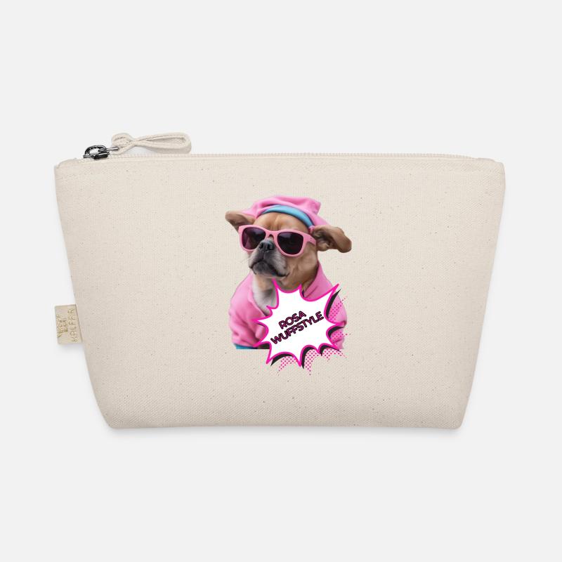Rosa Wuffstyle - Bio-Täschchen - Natur