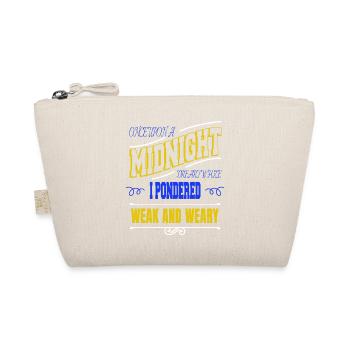 book cat wine better book worm gift idea book fan - Organic Pouch - nature - Front