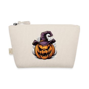 Citrouille d’Halloween effrayante avec chapeau de sorcière - Trousse biologique - nature - Devant