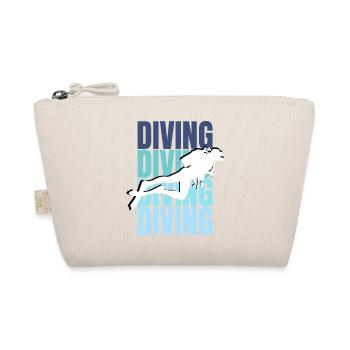 Diving Passion: Explore the Deep Blue - Organic Pouch - nature - Front
