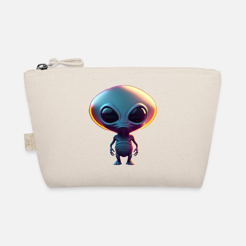 Happy Halloween cute alien scary funny spooky Organic Pouch