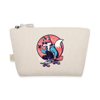Skater-Fuchs - Bio-Täschchen - Natur - Vorne