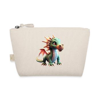 cute little baby dragon funny - Organic Pouch - nature - Front