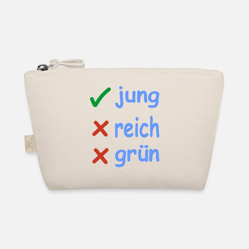 jung reich grün Version 1 Bio-Täschchen