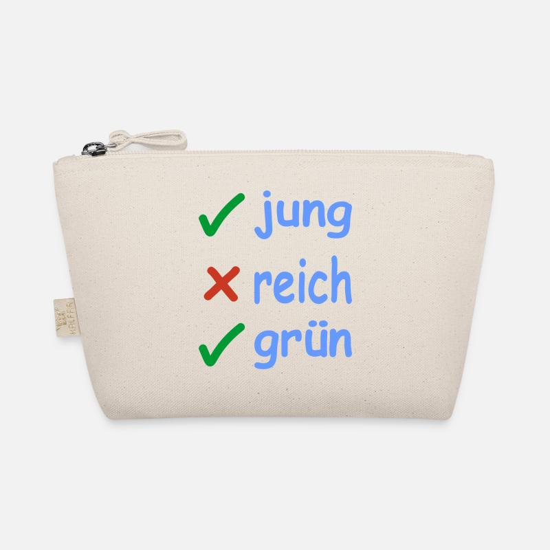 jung reich grün Version 2 Bio-Täschchen