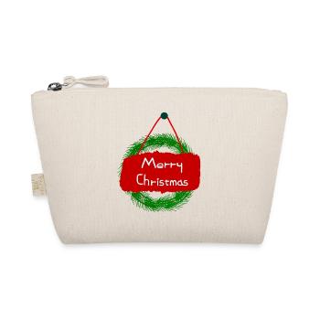 Merry Christmas greeting - Organic Pouch - nature - Front