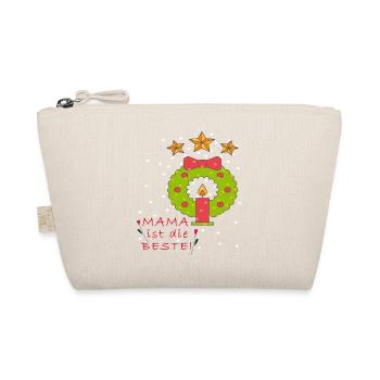 Weihnachten, Mama ist die Beste - Bio-Täschchen - Natur - Vorne