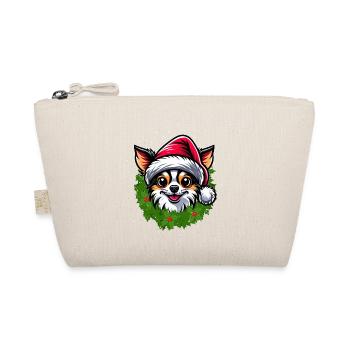 Christmas & Chihuahua Fashion for Dog Lovers - Organic Pouch - nature - Front