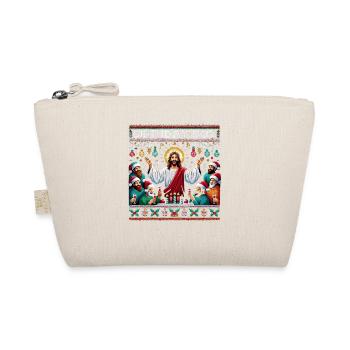 Jesus Christus Birthday Boy Ugly Christmas - Bio-Täschchen - Natur - Vorne