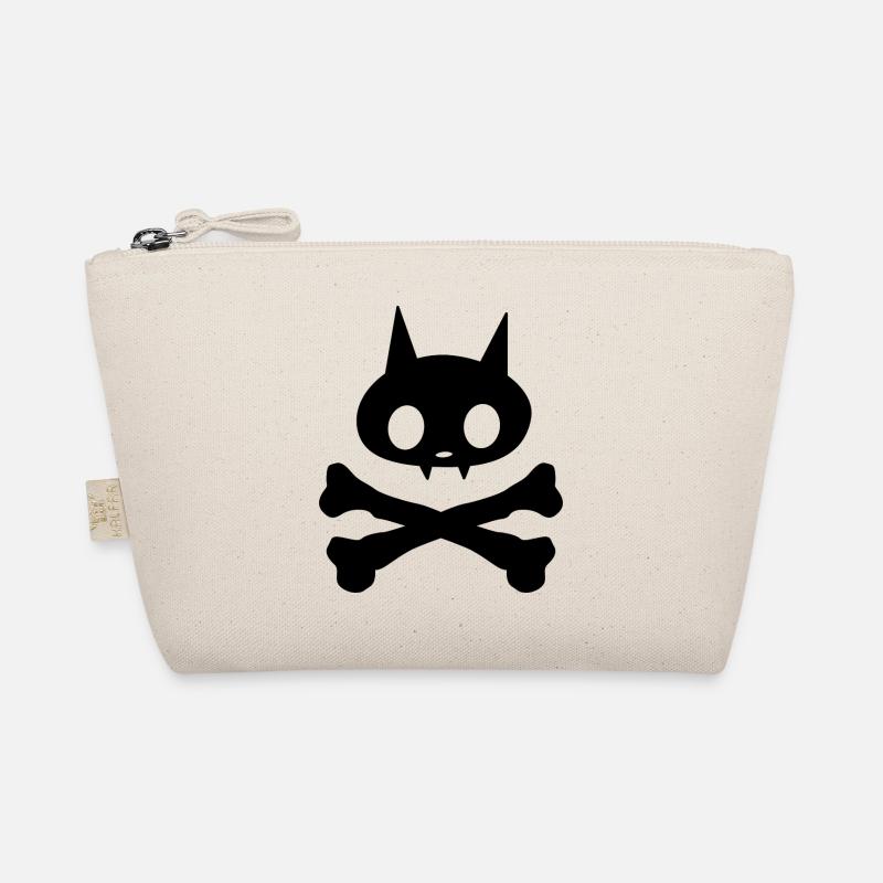 Skeleton Cat Organic Pouch