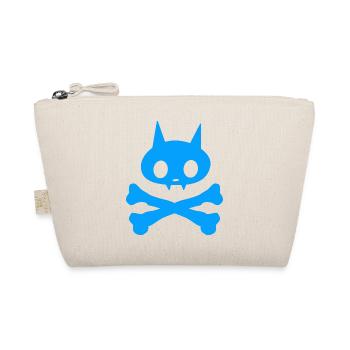 Skeleton Cat Boy - Organic Pouch - nature - Front