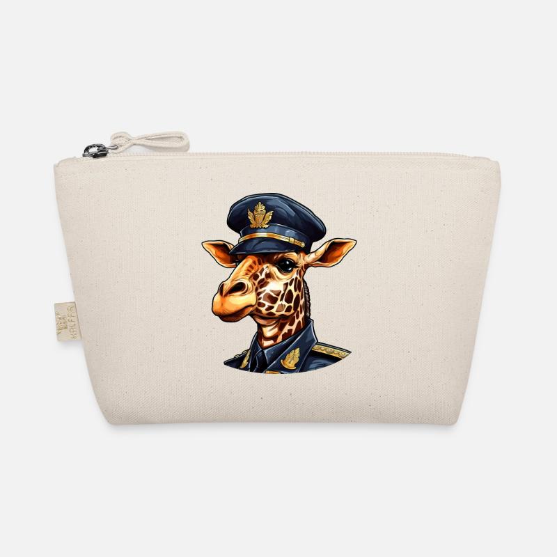 Giraffe Policeman Organic Pouch