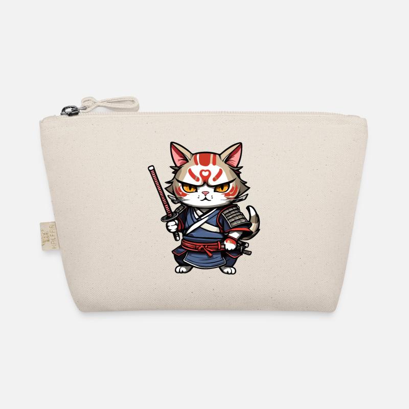 Samurai Cat #7 Organic Pouch