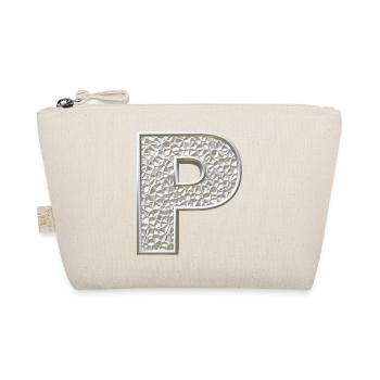 P, letter, letter P, initial, initial P, monogram, - Bio-Täschchen - Natur - Vorne