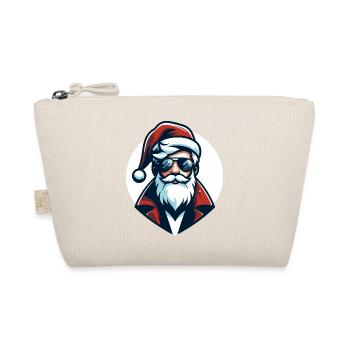 Hipster Santa Claus - Christmas Chic - Organic Pouch - nature - Front