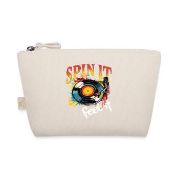 Vinyl Record LP Turntable Retro - Organic Pouch - nature - Front