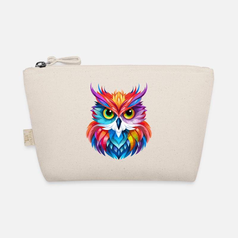 Buntes Eulen Design Bio-Täschchen