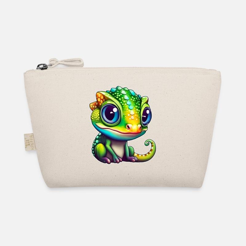 Niedliches kleines Chameleon Bio-Täschchen