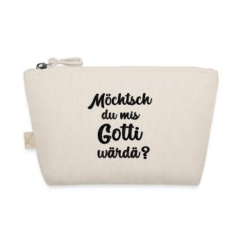 Möchtsch mis Gotti wärdä Patentante Schweiz Gotti - Bio-Täschchen - Natur - Vorne