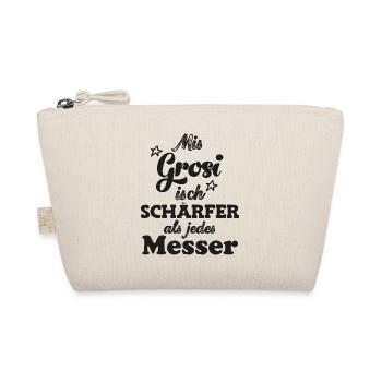Mis Grosi isch schärfer als jedes Messer Oma - Bio-Täschchen - Natur - Vorne