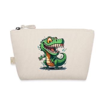 Grinning Gator - Organic Pouch - nature - Front