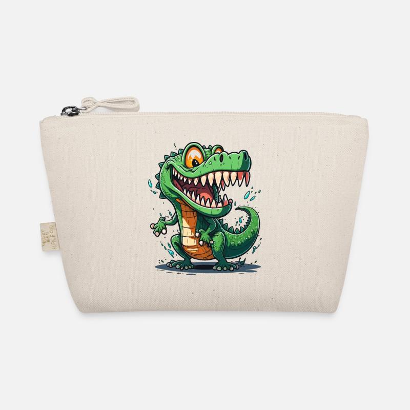 Grinsender Alligator Bio-Täschchen