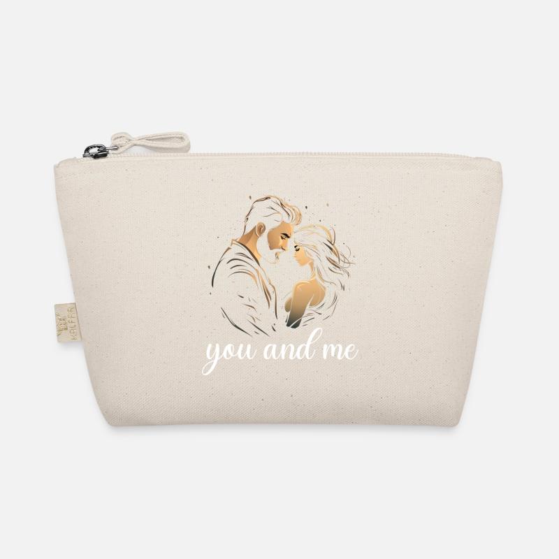 you and me in LOVE - Bio-Täschchen - Natur