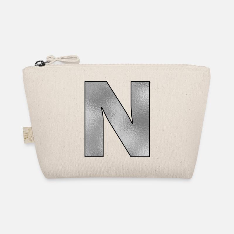 Lettre N Argent Trousse biologique