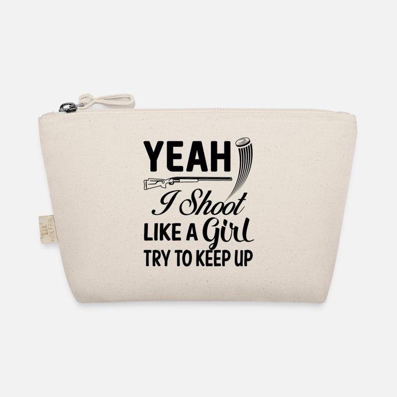 Trapschießen | Schießsport Fallenschießen Geschenk Bio-Täschchen