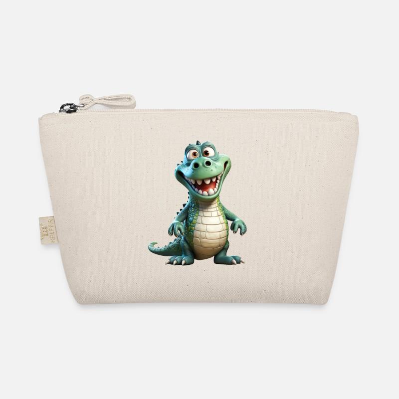 A funny crocodile Organic Pouch