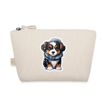 Chiot Bouvier bernois en hiver - Trousse biologique - nature - Devant