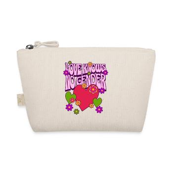 LGBTQ Heart Love Knows No Gender Gay - Organic Pouch - nature - Front