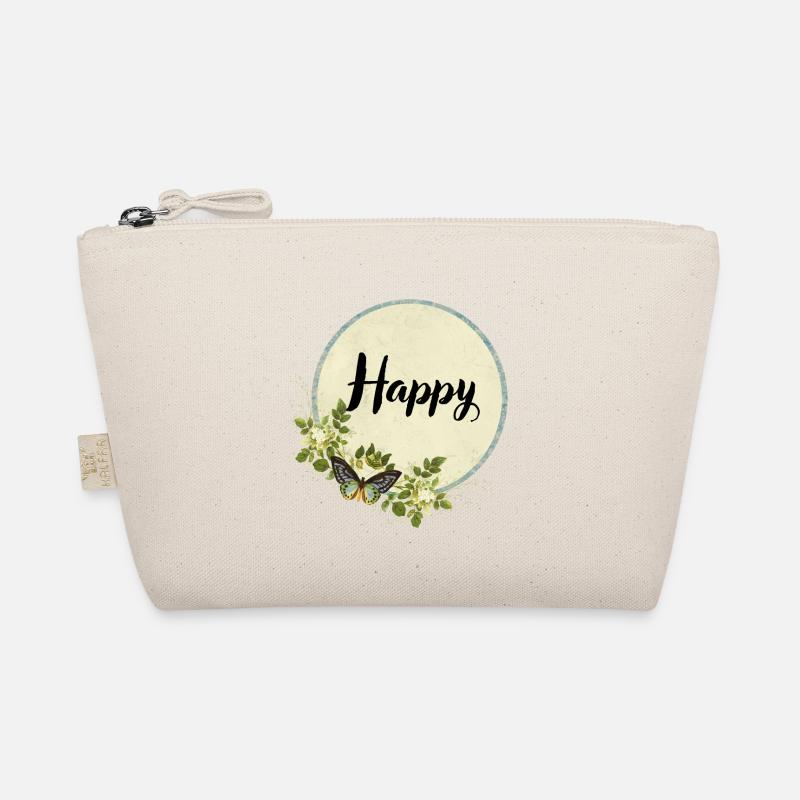Happy Butterfly - Bio-Täschchen - Natur