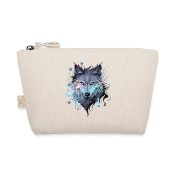 Wolf Wolfskopf Mystisch Natur Wild Wildnis Kunst - Bio-Täschchen - Natur - Vorne