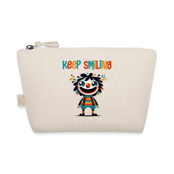 Keep Smiling - Organic Pouch - nature - Front